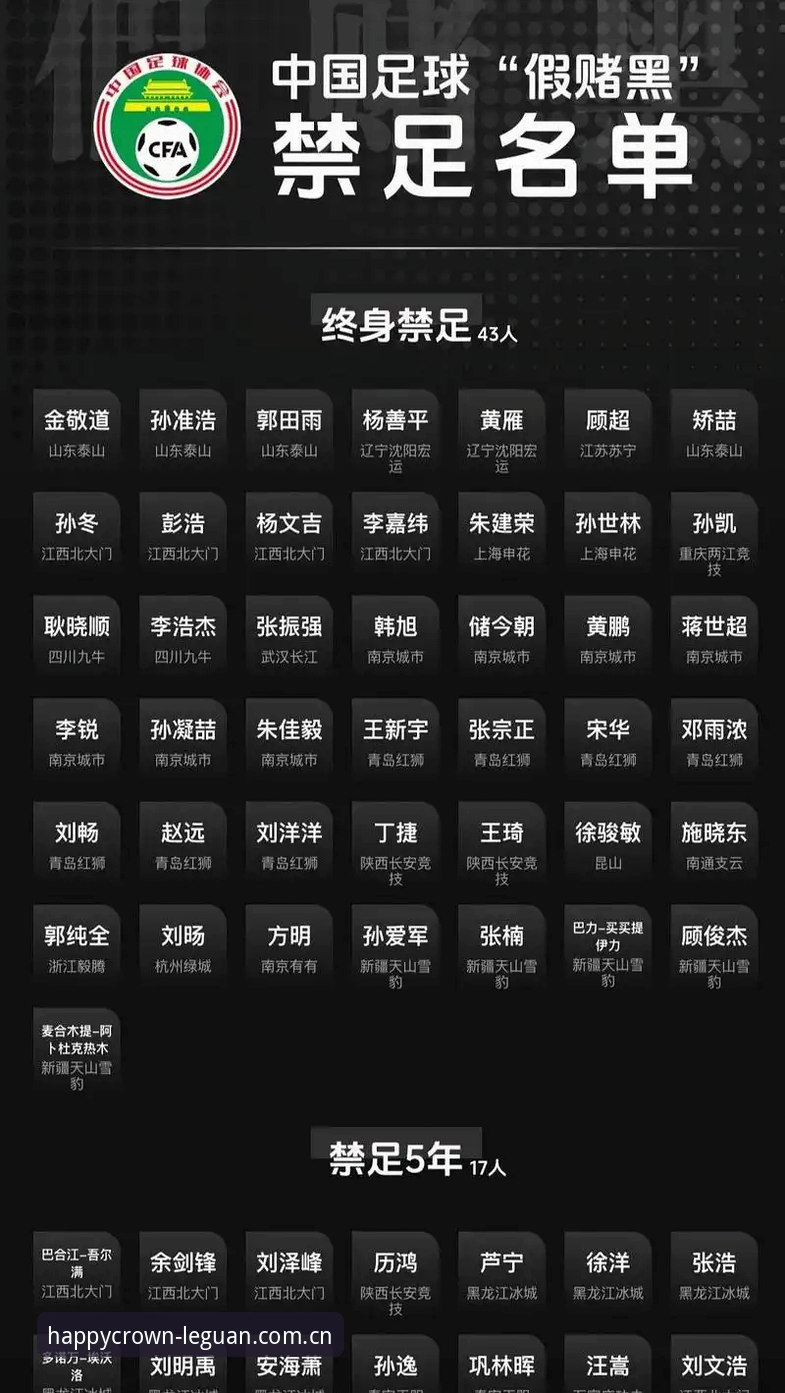 乐冠国际电脑版 中国足协第三批禁足名单全解析:行业净化风暴下的深度评测